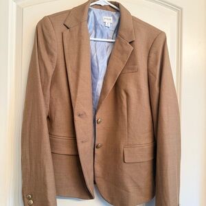 J. Crew Tan Blazer with Button Details